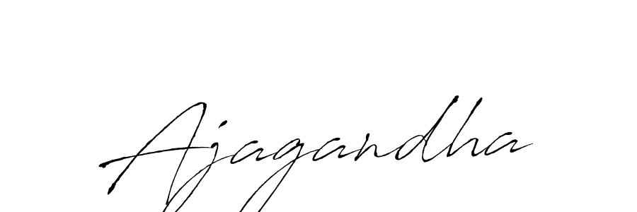 Use a signature maker to create a handwritten signature online. With this signature software, you can design (Antro_Vectra) your own signature for name Ajagandha. Ajagandha signature style 6 images and pictures png