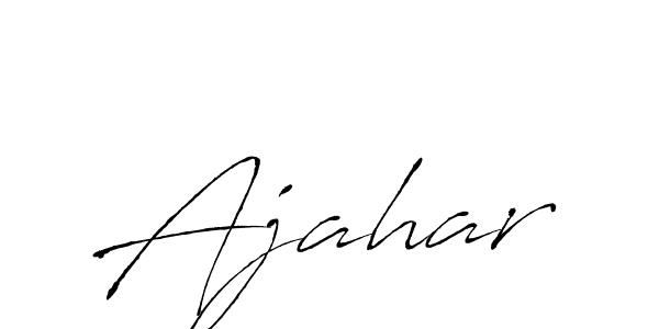 Create a beautiful signature design for name Ajahar. With this signature (Antro_Vectra) fonts, you can make a handwritten signature for free. Ajahar signature style 6 images and pictures png