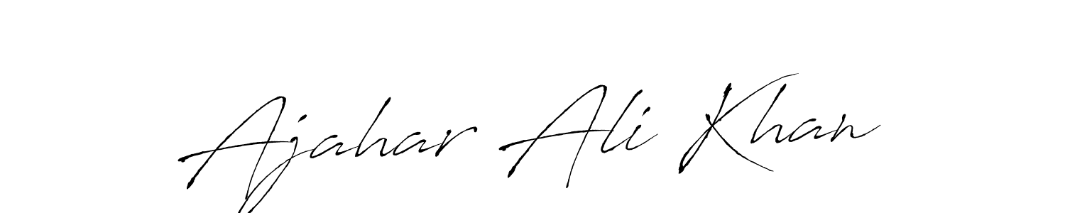 Ajahar Ali Khan stylish signature style. Best Handwritten Sign (Antro_Vectra) for my name. Handwritten Signature Collection Ideas for my name Ajahar Ali Khan. Ajahar Ali Khan signature style 6 images and pictures png