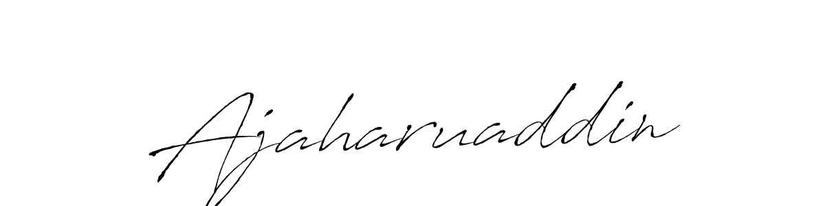 Create a beautiful signature design for name Ajaharuaddin. With this signature (Antro_Vectra) fonts, you can make a handwritten signature for free. Ajaharuaddin signature style 6 images and pictures png