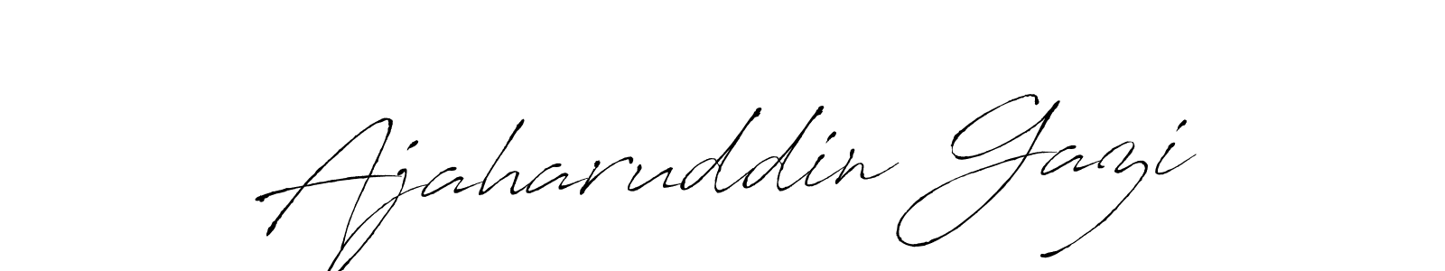 Ajaharuddin Gazi stylish signature style. Best Handwritten Sign (Antro_Vectra) for my name. Handwritten Signature Collection Ideas for my name Ajaharuddin Gazi. Ajaharuddin Gazi signature style 6 images and pictures png