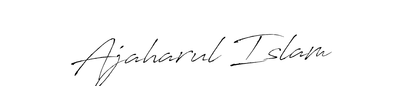 Design your own signature with our free online signature maker. With this signature software, you can create a handwritten (Antro_Vectra) signature for name Ajaharul Islam. Ajaharul Islam signature style 6 images and pictures png