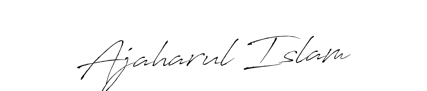 Design your own signature with our free online signature maker. With this signature software, you can create a handwritten (Antro_Vectra) signature for name Ajaharul Islam. Ajaharul Islam signature style 6 images and pictures png