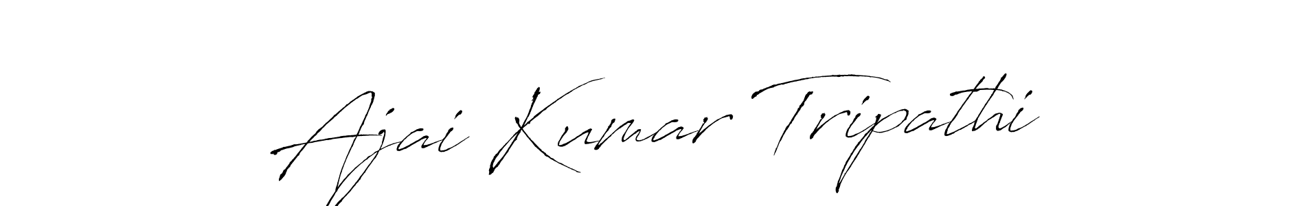 Create a beautiful signature design for name Ajai Kumar Tripathi. With this signature (Antro_Vectra) fonts, you can make a handwritten signature for free. Ajai Kumar Tripathi signature style 6 images and pictures png