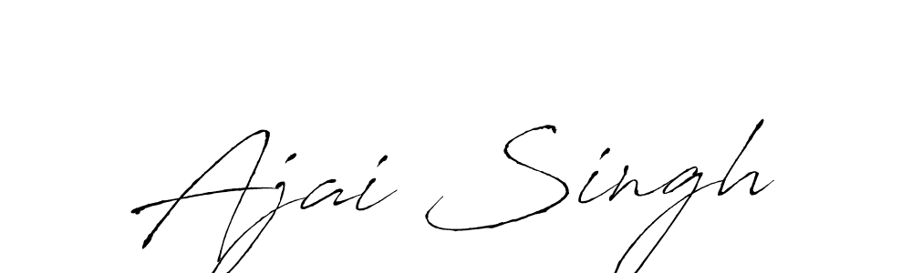 Also we have Ajai Singh name is the best signature style. Create professional handwritten signature collection using Antro_Vectra autograph style. Ajai Singh signature style 6 images and pictures png