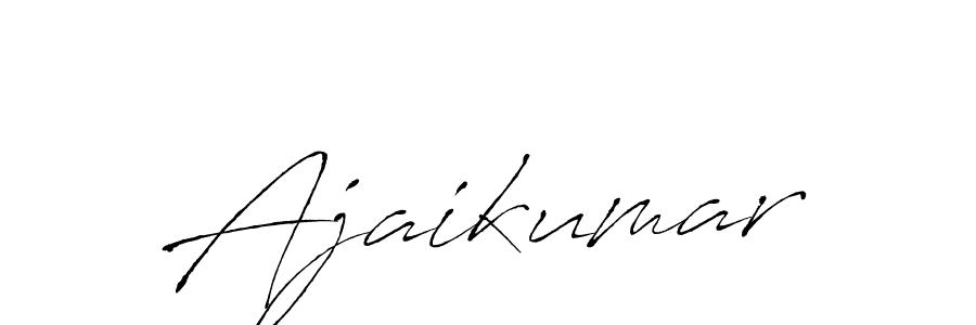How to make Ajaikumar name signature. Use Antro_Vectra style for creating short signs online. This is the latest handwritten sign. Ajaikumar signature style 6 images and pictures png