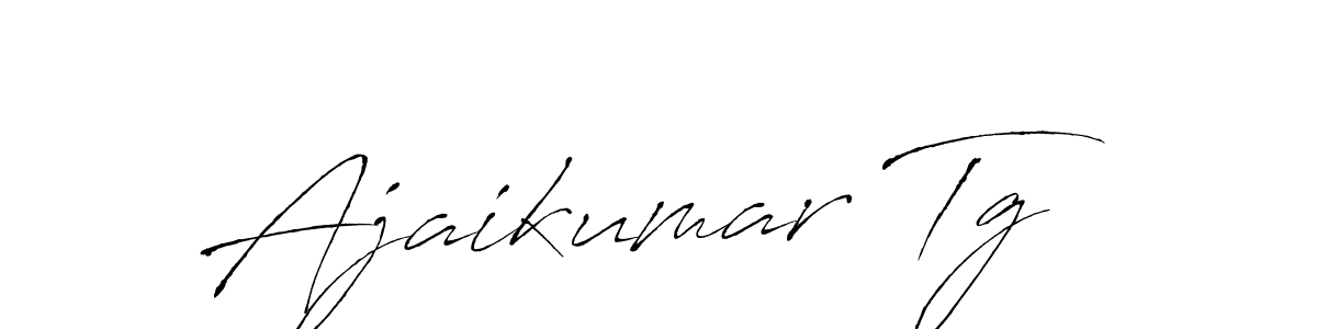 Make a beautiful signature design for name Ajaikumar Tg. With this signature (Antro_Vectra) style, you can create a handwritten signature for free. Ajaikumar Tg signature style 6 images and pictures png