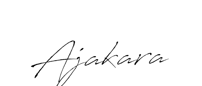 Create a beautiful signature design for name Ajakara. With this signature (Antro_Vectra) fonts, you can make a handwritten signature for free. Ajakara signature style 6 images and pictures png