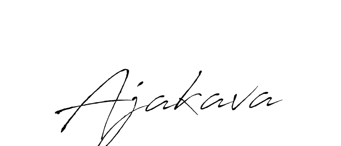 Create a beautiful signature design for name Ajakava. With this signature (Antro_Vectra) fonts, you can make a handwritten signature for free. Ajakava signature style 6 images and pictures png