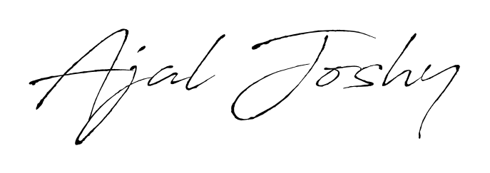Make a beautiful signature design for name Ajal Joshy. With this signature (Antro_Vectra) style, you can create a handwritten signature for free. Ajal Joshy signature style 6 images and pictures png