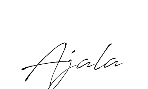 Design your own signature with our free online signature maker. With this signature software, you can create a handwritten (Antro_Vectra) signature for name Ajala. Ajala signature style 6 images and pictures png