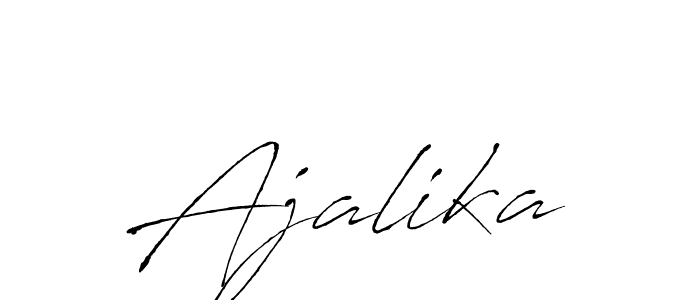 How to make Ajalika signature? Antro_Vectra is a professional autograph style. Create handwritten signature for Ajalika name. Ajalika signature style 6 images and pictures png