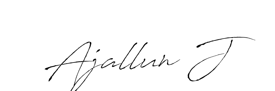 Antro_Vectra is a professional signature style that is perfect for those who want to add a touch of class to their signature. It is also a great choice for those who want to make their signature more unique. Get Ajallun J name to fancy signature for free. Ajallun J signature style 6 images and pictures png