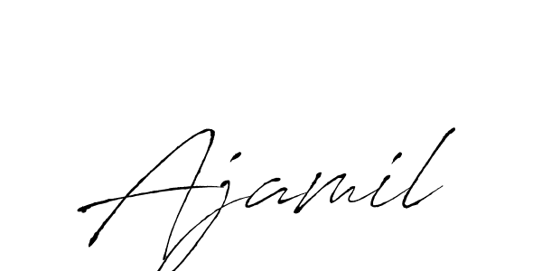 Ajamil stylish signature style. Best Handwritten Sign (Antro_Vectra) for my name. Handwritten Signature Collection Ideas for my name Ajamil. Ajamil signature style 6 images and pictures png