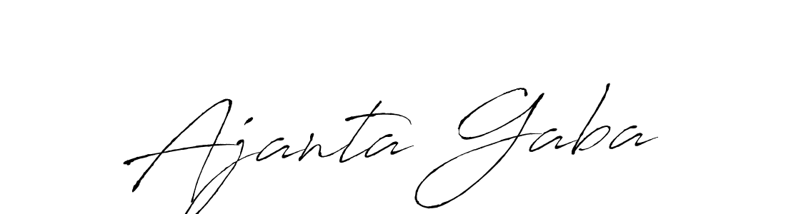 Create a beautiful signature design for name Ajanta Gaba. With this signature (Antro_Vectra) fonts, you can make a handwritten signature for free. Ajanta Gaba signature style 6 images and pictures png