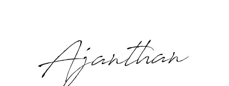 Design your own signature with our free online signature maker. With this signature software, you can create a handwritten (Antro_Vectra) signature for name Ajanthan. Ajanthan signature style 6 images and pictures png