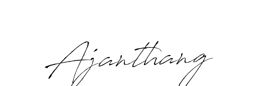 The best way (Antro_Vectra) to make a short signature is to pick only two or three words in your name. The name Ajanthang include a total of six letters. For converting this name. Ajanthang signature style 6 images and pictures png