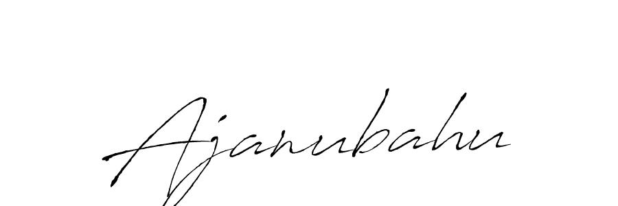 Antro_Vectra is a professional signature style that is perfect for those who want to add a touch of class to their signature. It is also a great choice for those who want to make their signature more unique. Get Ajanubahu name to fancy signature for free. Ajanubahu signature style 6 images and pictures png