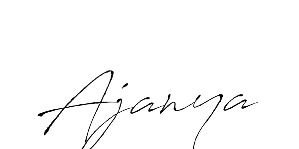 Antro_Vectra is a professional signature style that is perfect for those who want to add a touch of class to their signature. It is also a great choice for those who want to make their signature more unique. Get Ajanya name to fancy signature for free. Ajanya signature style 6 images and pictures png