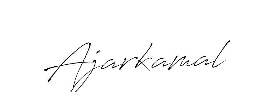 Design your own signature with our free online signature maker. With this signature software, you can create a handwritten (Antro_Vectra) signature for name Ajarkamal. Ajarkamal signature style 6 images and pictures png