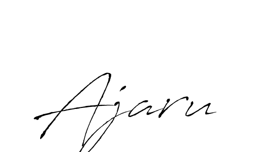 How to make Ajaru signature? Antro_Vectra is a professional autograph style. Create handwritten signature for Ajaru name. Ajaru signature style 6 images and pictures png