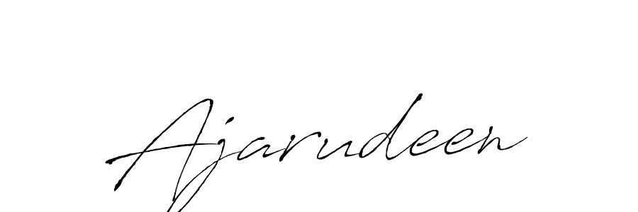 Make a beautiful signature design for name Ajarudeen. With this signature (Antro_Vectra) style, you can create a handwritten signature for free. Ajarudeen signature style 6 images and pictures png