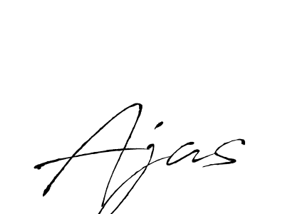 Make a beautiful signature design for name Ajas. With this signature (Antro_Vectra) style, you can create a handwritten signature for free. Ajas signature style 6 images and pictures png