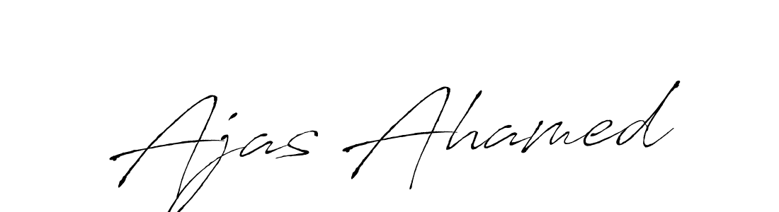 Make a beautiful signature design for name Ajas Ahamed. With this signature (Antro_Vectra) style, you can create a handwritten signature for free. Ajas Ahamed signature style 6 images and pictures png
