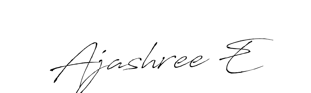 How to Draw Ajashree E signature style? Antro_Vectra is a latest design signature styles for name Ajashree E. Ajashree E signature style 6 images and pictures png