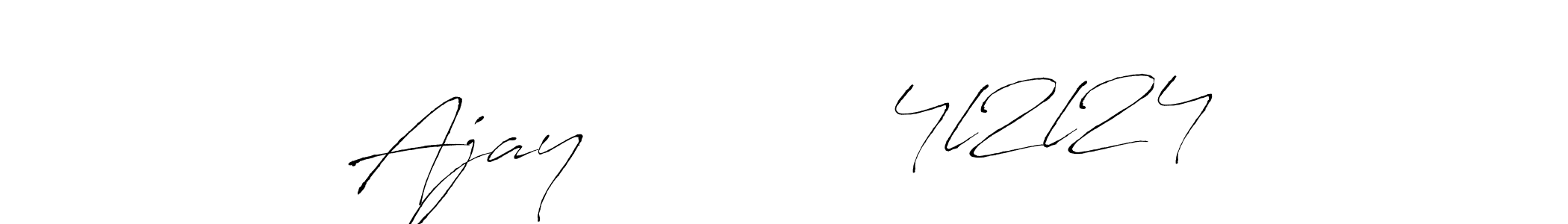 Ajay           4l2l24 stylish signature style. Best Handwritten Sign (Antro_Vectra) for my name. Handwritten Signature Collection Ideas for my name Ajay           4l2l24. Ajay           4l2l24 signature style 6 images and pictures png