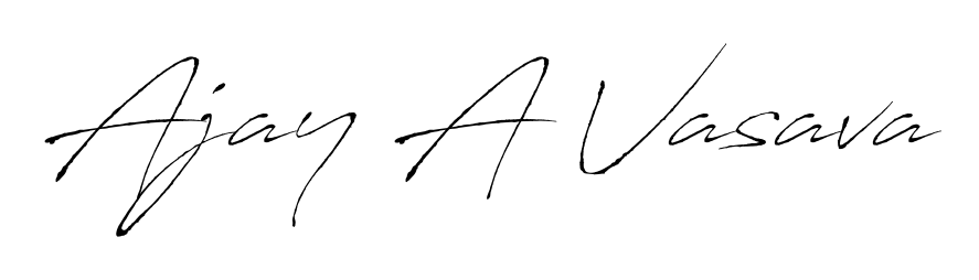 Create a personalized artistic stamp with Ajay A Vasava in Antro_Vectra font. Perfect for visual artists, designers, and influencers. Ajay A Vasava signature style 6 images and pictures png