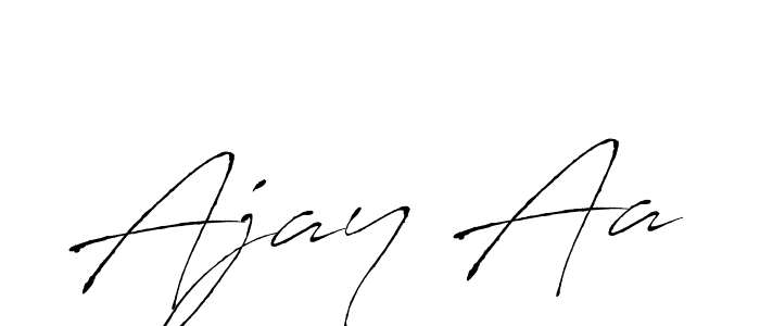 Design your own signature with our free online signature maker. With this signature software, you can create a handwritten (Antro_Vectra) signature for name Ajay Aa. Ajay Aa signature style 6 images and pictures png