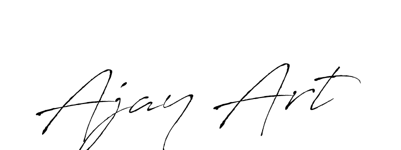 How to make Ajay Art name signature. Use Antro_Vectra style for creating short signs online. This is the latest handwritten sign. Ajay Art signature style 6 images and pictures png