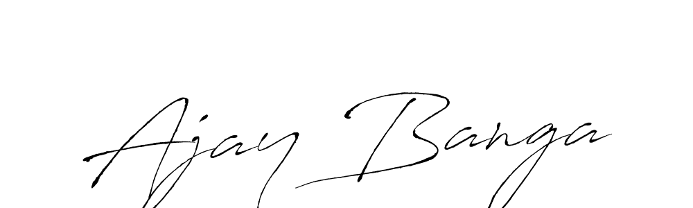 Use a signature maker to create a handwritten signature online. With this signature software, you can design (Antro_Vectra) your own signature for name Ajay Banga. Ajay Banga signature style 6 images and pictures png