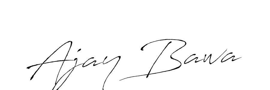 How to make Ajay Bawa name signature. Use Antro_Vectra style for creating short signs online. This is the latest handwritten sign. Ajay Bawa signature style 6 images and pictures png