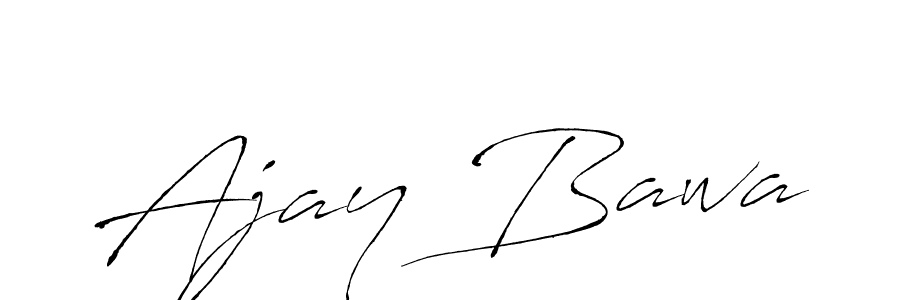How to make Ajay Bawa name signature. Use Antro_Vectra style for creating short signs online. This is the latest handwritten sign. Ajay Bawa signature style 6 images and pictures png