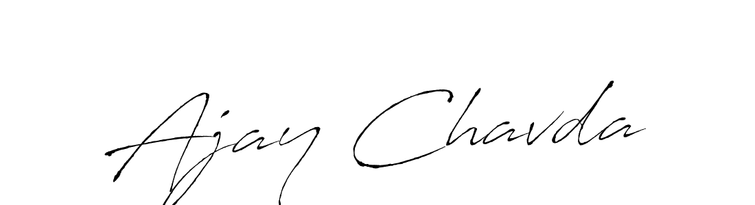 Design your own signature with our free online signature maker. With this signature software, you can create a handwritten (Antro_Vectra) signature for name Ajay Chavda. Ajay Chavda signature style 6 images and pictures png