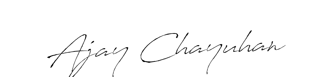 Design your own signature with our free online signature maker. With this signature software, you can create a handwritten (Antro_Vectra) signature for name Ajay Chayuhan. Ajay Chayuhan signature style 6 images and pictures png