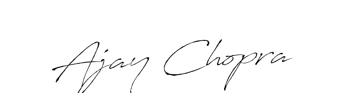 Make a beautiful signature design for name Ajay Chopra. With this signature (Antro_Vectra) style, you can create a handwritten signature for free. Ajay Chopra signature style 6 images and pictures png