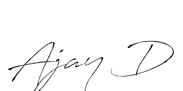 How to make Ajay D signature? Antro_Vectra is a professional autograph style. Create handwritten signature for Ajay D name. Ajay D signature style 6 images and pictures png