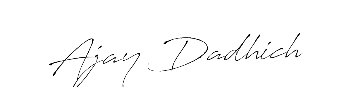 Make a beautiful signature design for name Ajay Dadhich. Use this online signature maker to create a handwritten signature for free. Ajay Dadhich signature style 6 images and pictures png