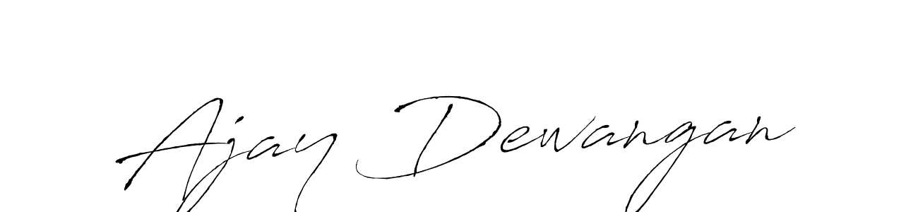 Create a beautiful signature design for name Ajay Dewangan. With this signature (Antro_Vectra) fonts, you can make a handwritten signature for free. Ajay Dewangan signature style 6 images and pictures png