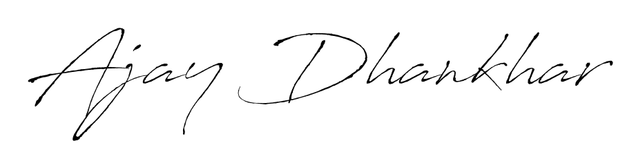 The best way (Antro_Vectra) to make a short signature is to pick only two or three words in your name. For converting this name Ajay Dhankhar. Ajay Dhankhar signature style 6 images and pictures png