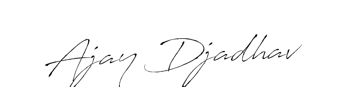 Make a beautiful signature design for name Ajay Djadhav. With this signature (Antro_Vectra) style, you can create a handwritten signature for free. Ajay Djadhav signature style 6 images and pictures png