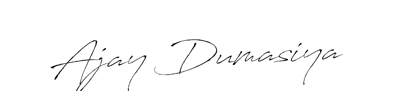 Create a beautiful signature design for name Ajay Dumasiya. With this signature (Antro_Vectra) fonts, you can make a handwritten signature for free. Ajay Dumasiya signature style 6 images and pictures png