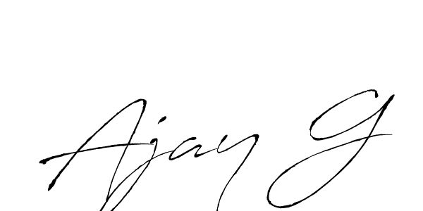 How to make Ajay G signature? Antro_Vectra is a professional autograph style. Create handwritten signature for Ajay G name. Ajay G signature style 6 images and pictures png