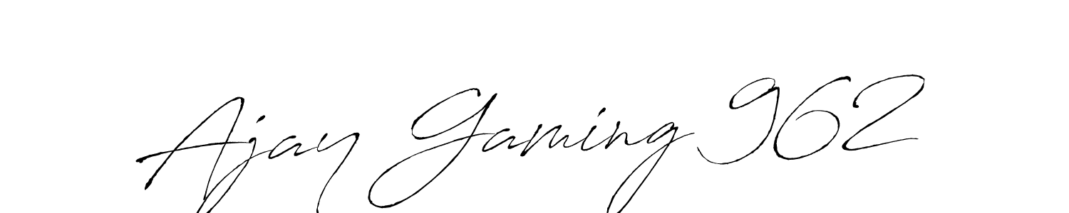 Make a beautiful signature design for name Ajay Gaming 962. With this signature (Antro_Vectra) style, you can create a handwritten signature for free. Ajay Gaming 962 signature style 6 images and pictures png