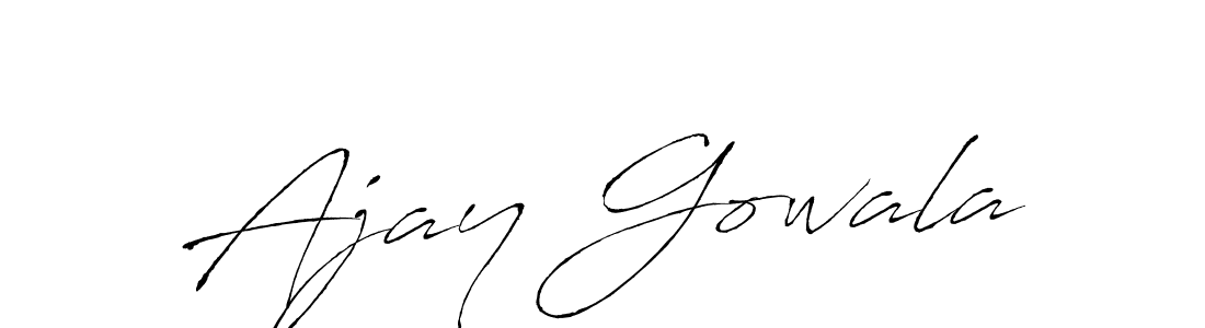 It looks lik you need a new signature style for name Ajay Gowala. Design unique handwritten (Antro_Vectra) signature with our free signature maker in just a few clicks. Ajay Gowala signature style 6 images and pictures png