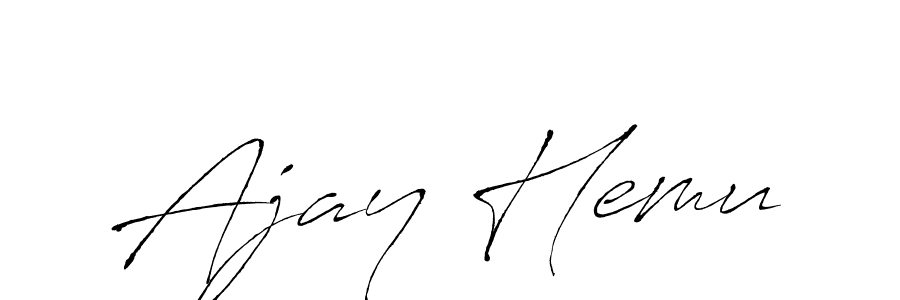 Also You can easily find your signature by using the search form. We will create Ajay Hemu name handwritten signature images for you free of cost using Antro_Vectra sign style. Ajay Hemu signature style 6 images and pictures png