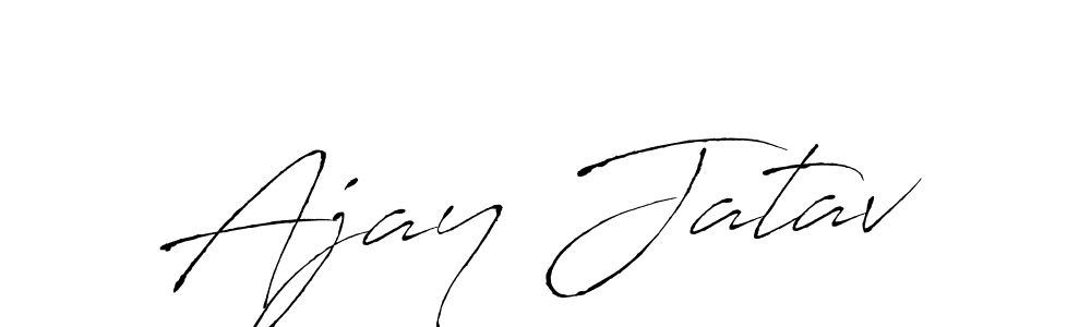 The best way (Antro_Vectra) to make a short signature is to pick only two or three words in your name. The name Ajay Jatav include a total of six letters. For converting this name. Ajay Jatav signature style 6 images and pictures png